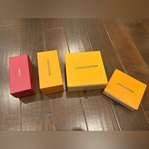 Louis Vuitton Orange and Cream Gift Boxes